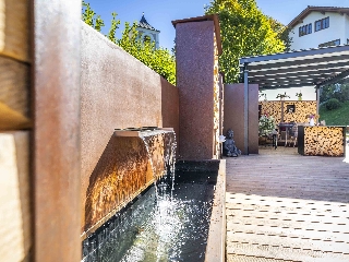 Brunnen Cortenstahl Exklusiv Wasser LaKra
